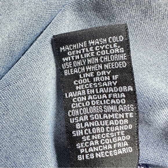 R&K Women’s Plus Size 2X Geometric Floral Print Dress – Navy/Blue - Picture 5 of 7